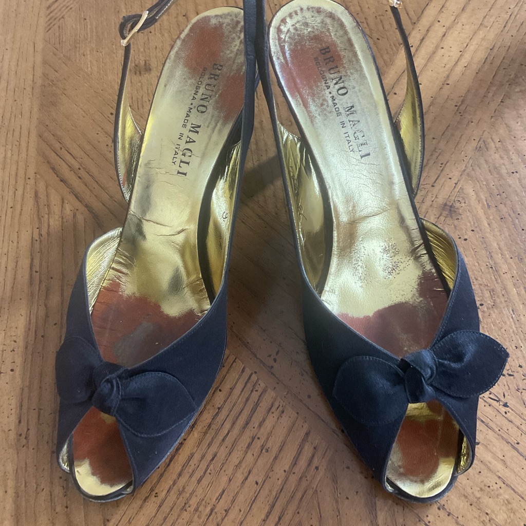 Bruno Magli Silk Heels